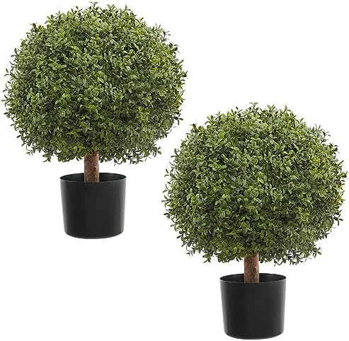 Set of 2 Decor Boxwood Ball Topiary 245
