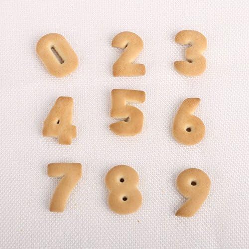 Stainless Steel Number Cookie Cutters Set 9pcs for DIY Crafts Baking