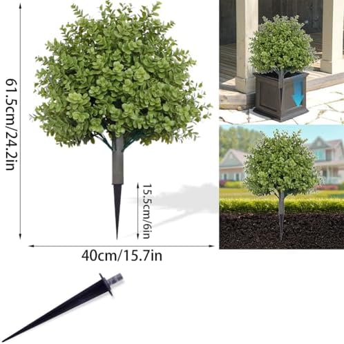 Faux Cedar Topiaries for Outdoor Spaces
