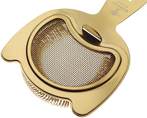 High-Quality Gold-Plated Strainer for Bar Mixology