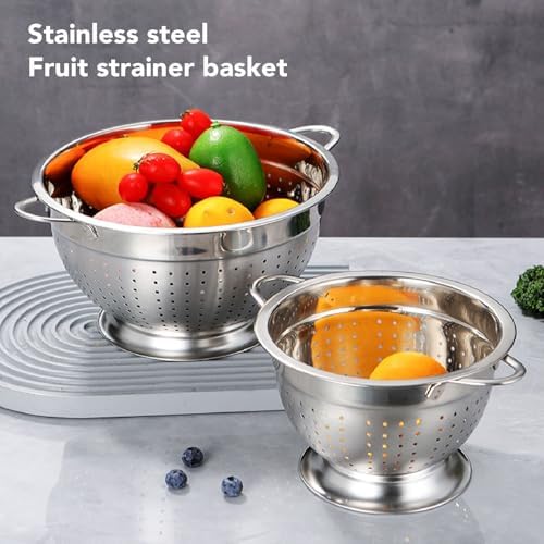 Sturdy Stainless Steel Fruit Vegetable Strain Basket Kitchen Essentials