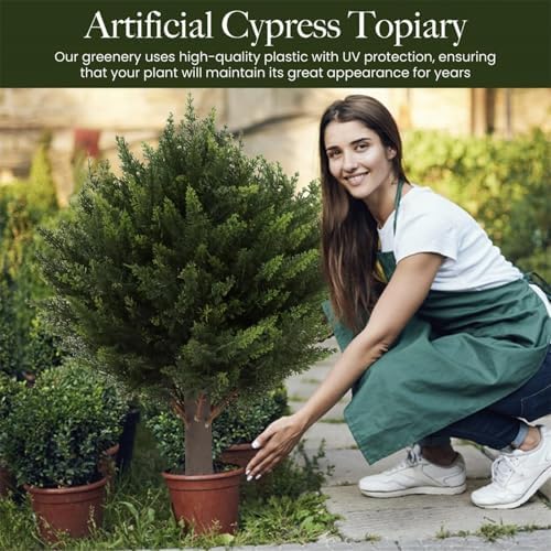 Realistic Cedar Container Filler IndoorOutdoor Decor