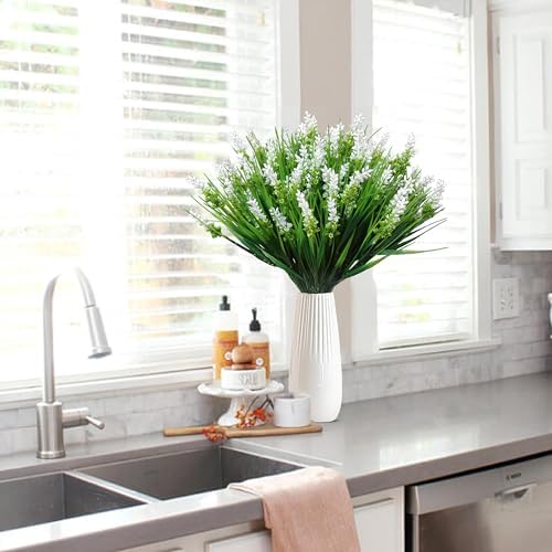 12 Bundles Artificial Plant - Fake Monkey Grass Outdoor