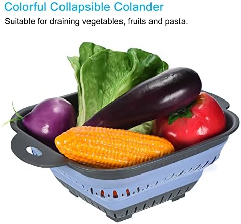CASA-J Silicone Collapsible Strainer with Handles