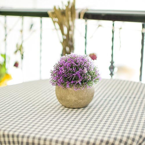 3 Mini Artificial Plants for Home Dcor