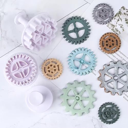 Steampunk Gear Cookie Cutters Set of 3