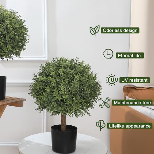 245 Artificial Boxwood Topiary Set of 1