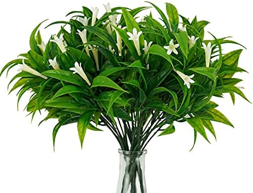 Uieke 6Pcs Outdoor Artificial Plants for Hanging Planters