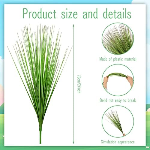 27-Inch Artificial Onion Grass Decor 10-Pack