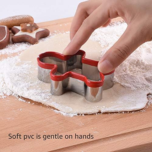 FASAKA 3-Piece Gingerbread Man Cookie Cutters Set