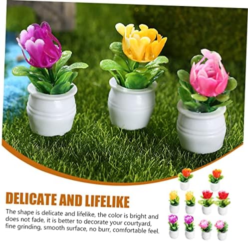 GRCQLWT 10pc Simulated Plant Model for Fariry Garden