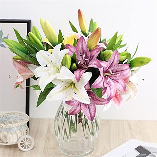 GaRcan Artificial Lily Bouquet Color C