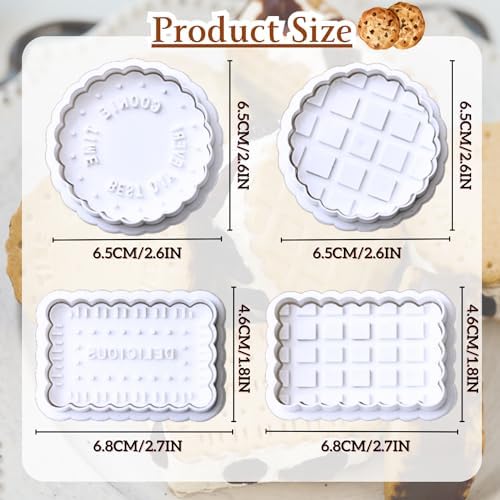 adorable 4-pc cookie cutter set perfect for baking