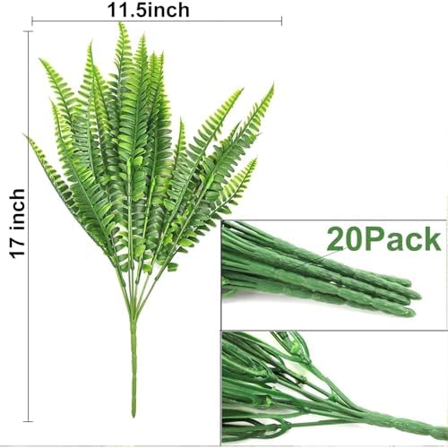 Fresh Realistic Boston Fern Plant Bundle