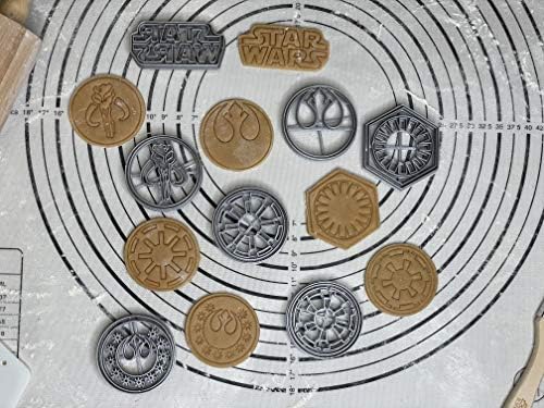 Set of 8 Galaxy Wars Jedi Order Cookie Cutters 25-Inch Scale