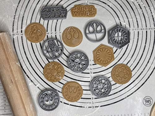 Set of 8 Galaxy Wars Jedi Order Cookie Cutters 25-Inch Scale