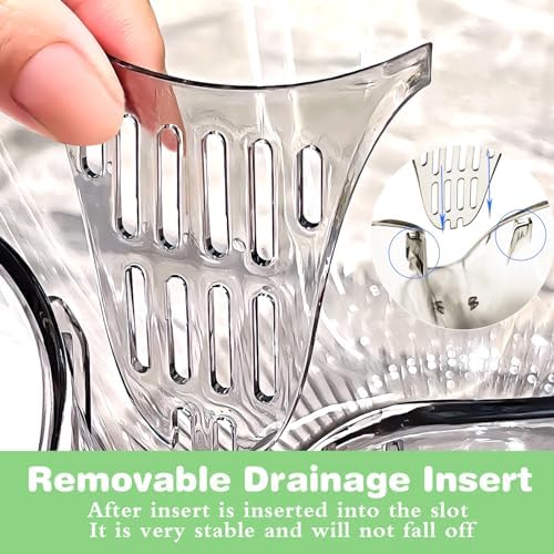 Yamjug Drainage Basket 3-Piece Multi-Functional Kitchen Tool for Fast Cleansing
