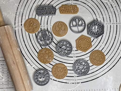 Set of 8 Galaxy Wars Jedi Order Cookie Cutters 25-Inch Scale