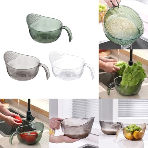 Leyile Functional Rice Washing Colander Efficient Drain Basket