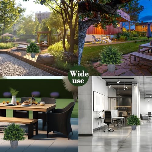 Faux Cedar Topiaries for Outdoor Spaces
