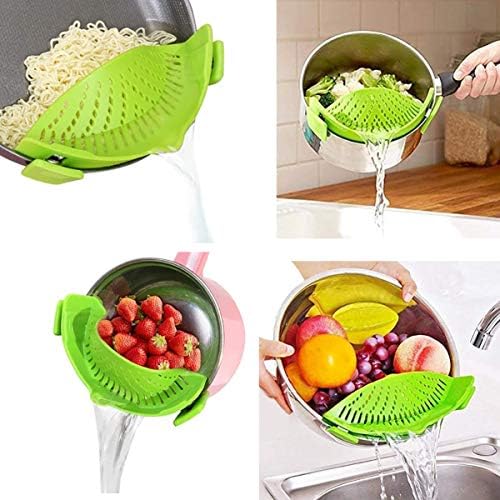 UpTuoLi Snap Strainer Clip On Colander For Pots Pans
