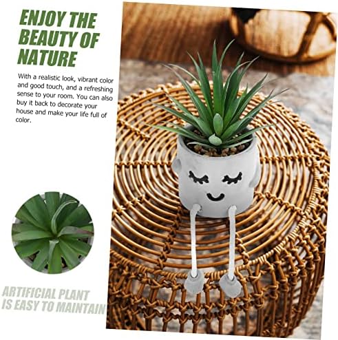 Faux Bonsai Potted Succulents