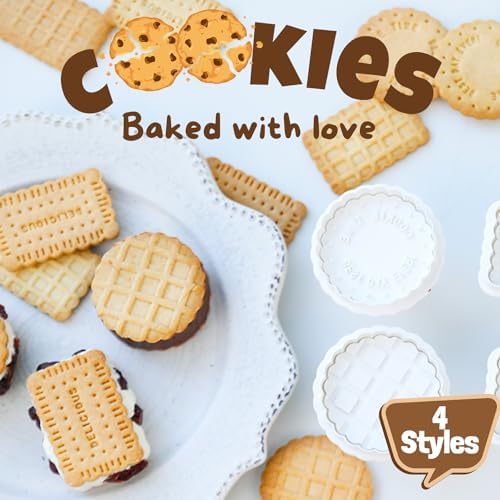 adorable 4-pc cookie cutter set perfect for baking