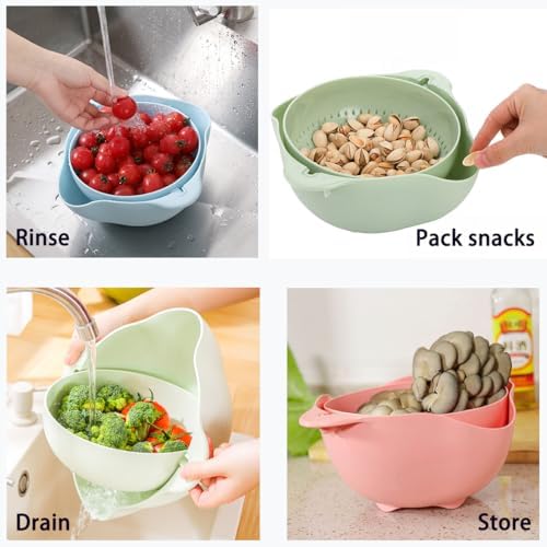 Double Drainer Basket with Multi-Functional Uses
