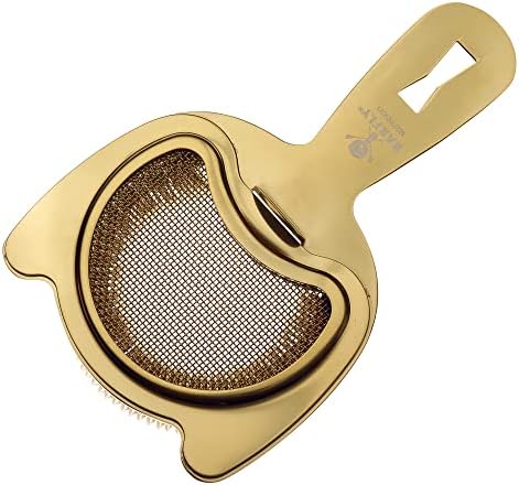 High-Quality Gold-Plated Strainer for Bar Mixology