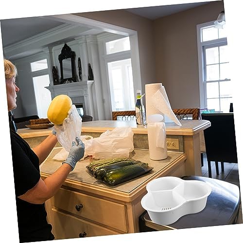 Double-Layer Kitchen Colander with Storage Compartment Gradient