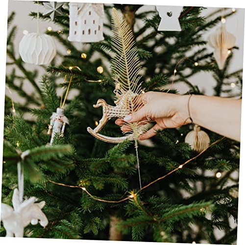 12-Piece Golden Christmas Leaf Garland