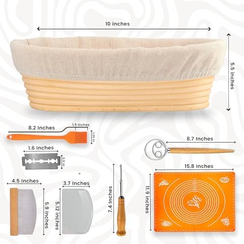 Proofing Baskets Sourdough Starter Set