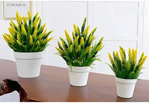 Medium Yellow Phoenix Fake Plants for Home Office
