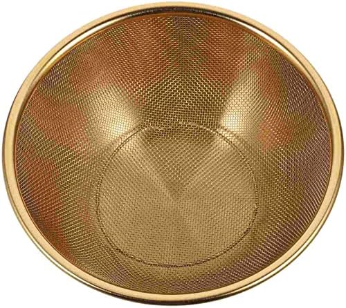 Multifunctional Gold Kitchen Strainer for Rice Vegetables Fruit