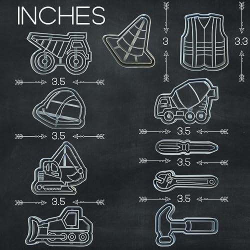 Construction Set of 10 Cookie Cutters
