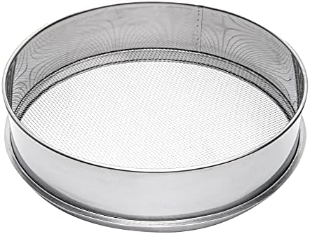 Sturdy 12-Inch Sifter Strainer with 3mm Mesh Durable for Commercial Use
