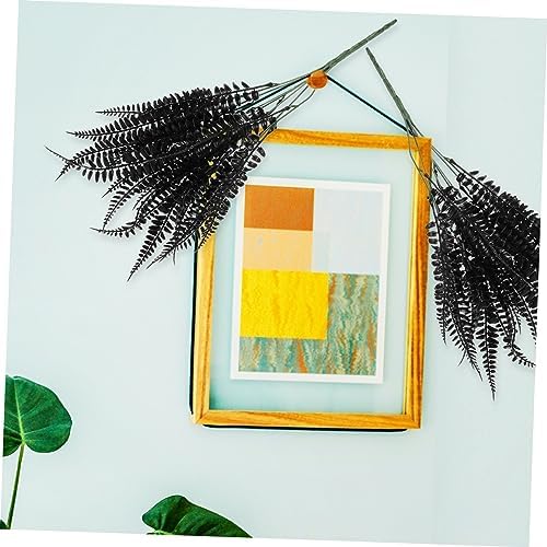 4-Pack Black Fern Artificial Plants
