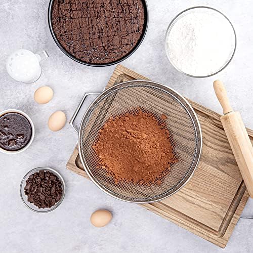 Sturdy 12-Inch Sifter Strainer with 3mm Mesh Durable for Commercial Use