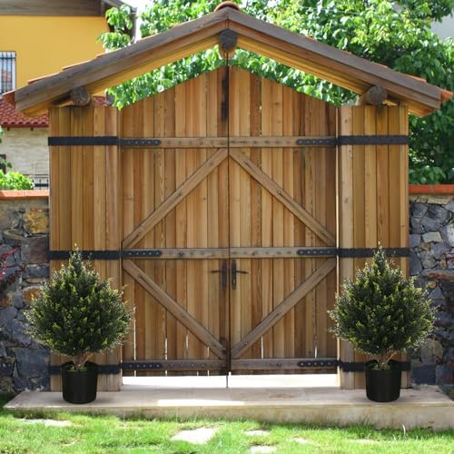 Natural-Filled Cedar Outdoor Potted Topiary