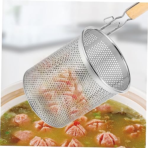 Cabilock Stainless Steel Noodle Strainer with Handle
