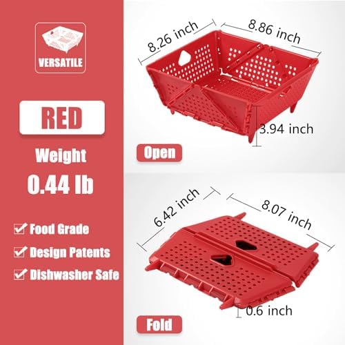 Space-Saving Collapsible Kitchen Colander