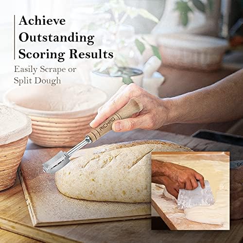 Richro 2 Pack 9-Inch Round Banneton Proofing Basket for Sourdough Bread