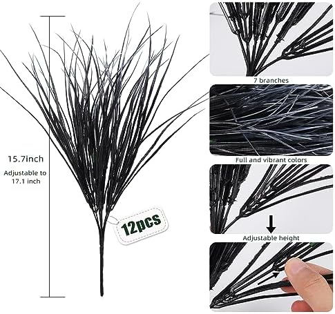 RECUTMS Halloween Fake Grass Plants