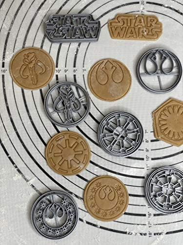 Set of 8 Galaxy Wars Jedi Order Cookie Cutters 25-Inch Scale