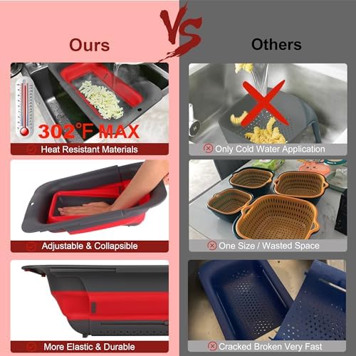 7Qt Collapsible Kitchen Colander