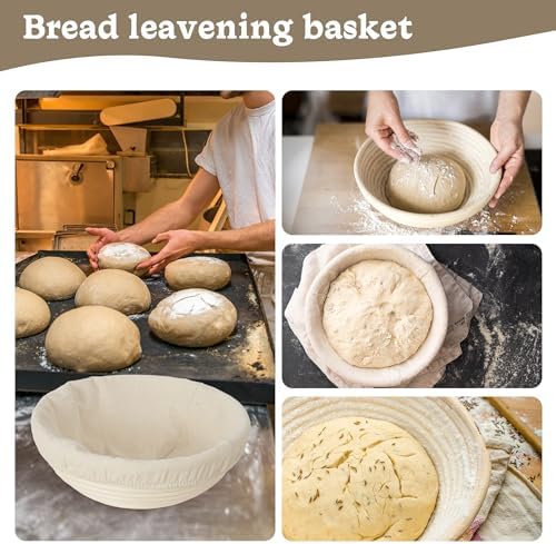 Nisorpa 4-Pack Sourdough Bread Proofing Baskets