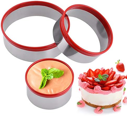 FASAKA 3-Piece Round Cookie Cutters Set 2 25 3 Heavy Duty