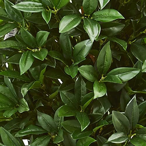 4 Ft Bay Leaf Artificial Topiary UV Resistant IndoorOutdoor Green