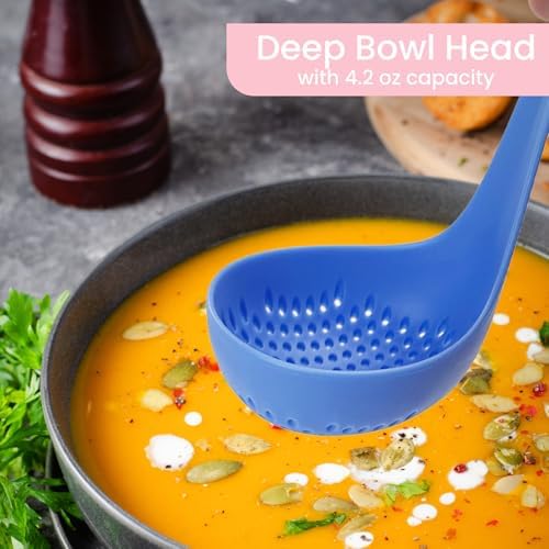 Powerful Performance Colander Spoon Blue