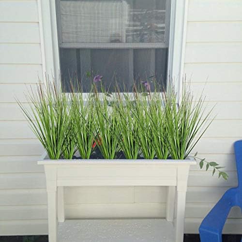 Beebel27 Artificial Plants Onion Grass Greenery Faux Fake Shrubs Plant